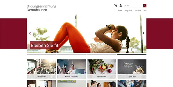 Vorschau des TYPO3-Layouts Alster