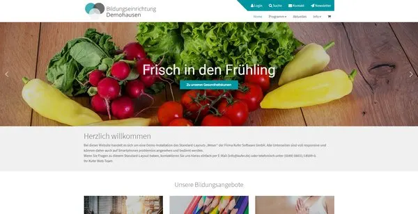 Vorschau des WordPress-Layouts Weser